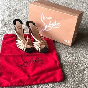 Christian Louboutin high heel sandals.